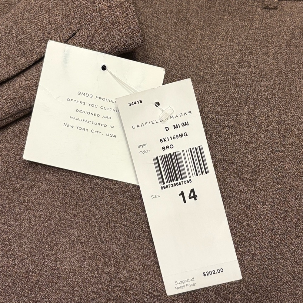Garfield & Marks Women’s Brown Pants, Trousers. Size 14. NWT - Picture 5 of 7